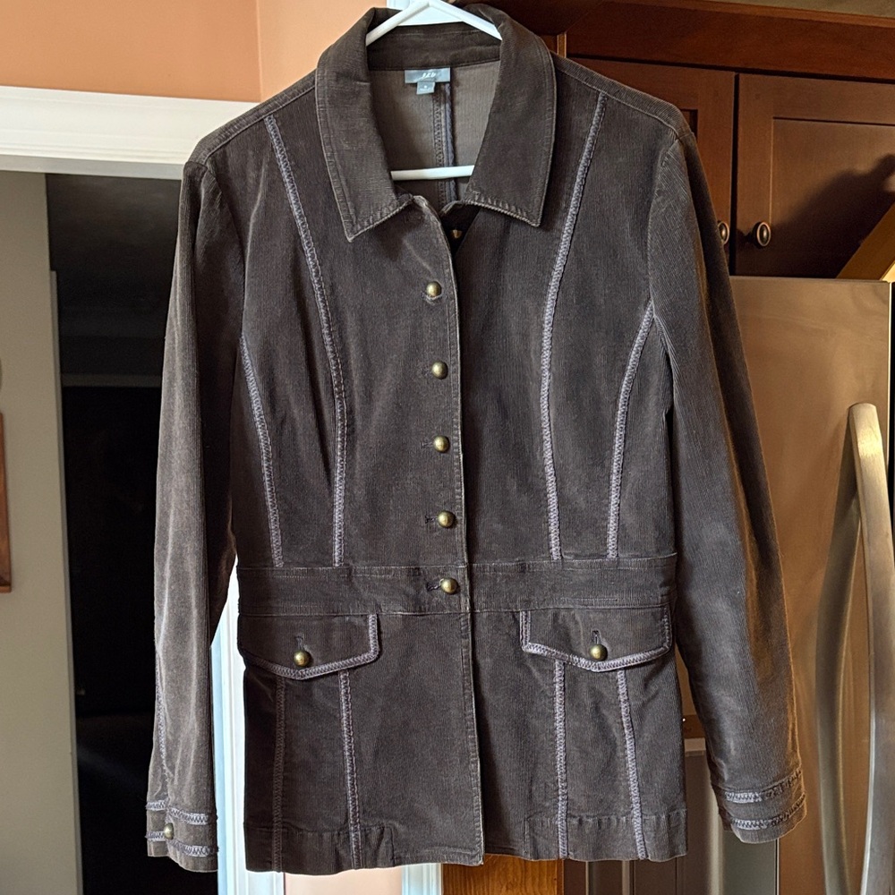 J Jill Women's Brown Corduroy Jacket